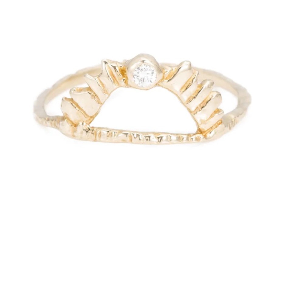Communion by Joy Radiant Light 14K Gold and Diamond Ring (with original box)